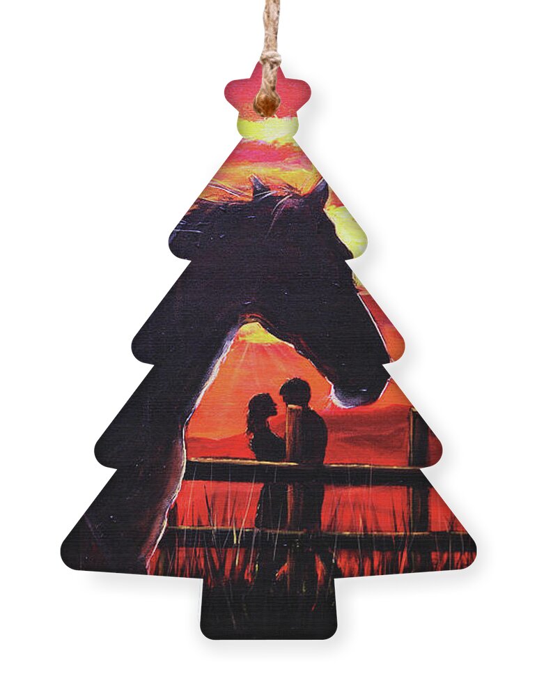 Noble hearts, endless light  - Wood Art Ornament by Walaa