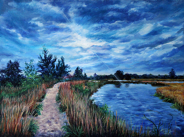 Whispers of Nature by Walaa - Original Acrylic Painting on Canvas