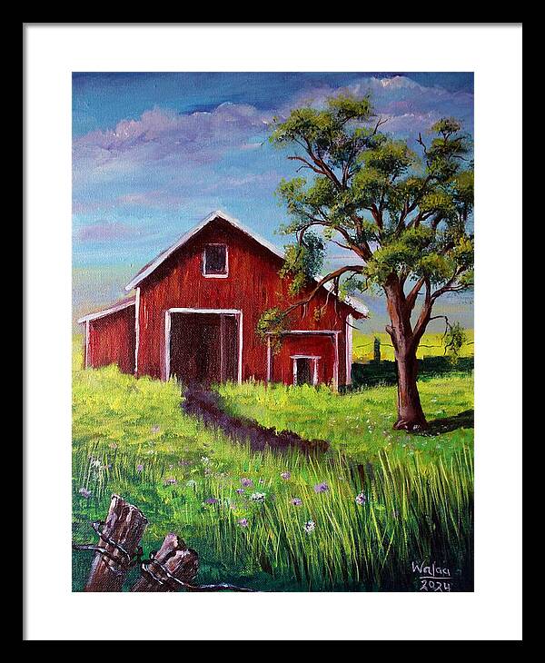 Barnfield - Framed Print