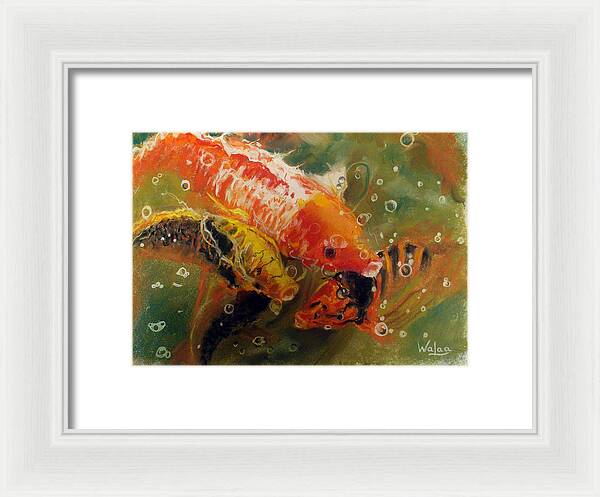Dance of the Koi - Framed Print