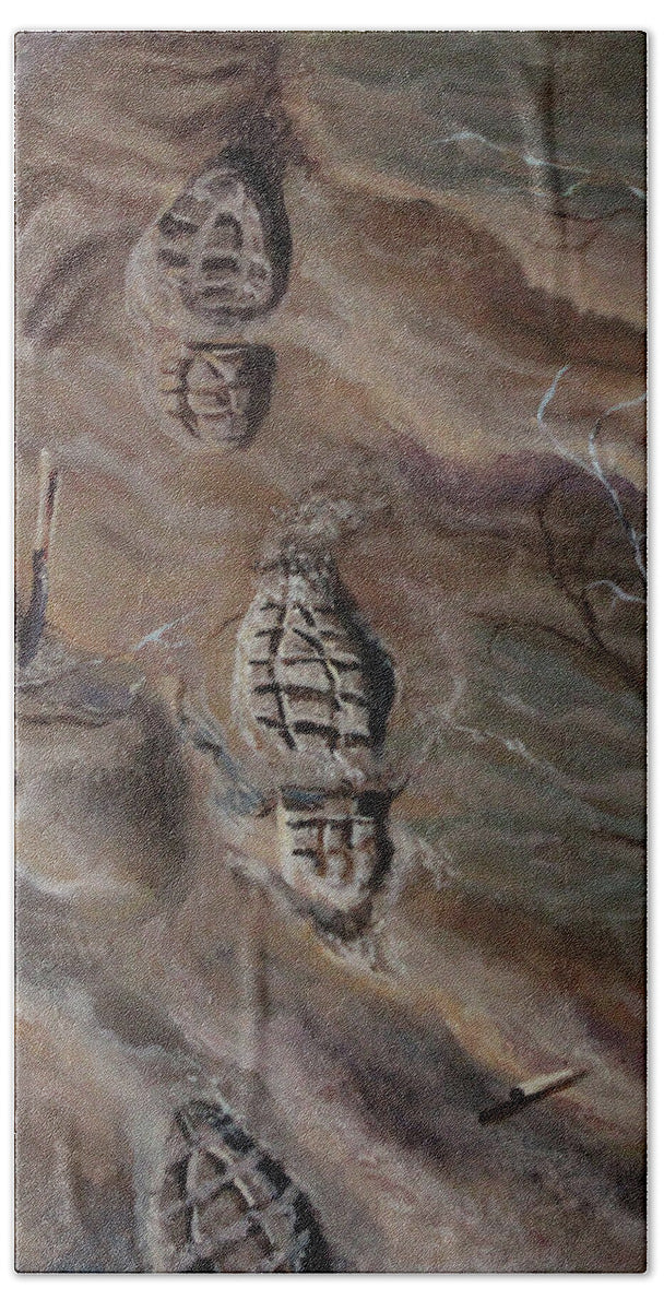 Ephemeral Steps - Beach Towel