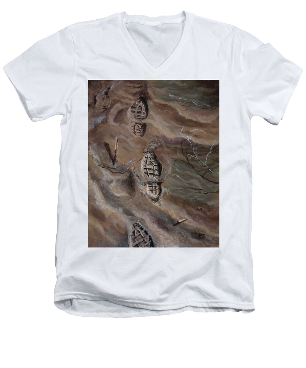 Ephemeral Steps - Men's V-Neck T-Shirt