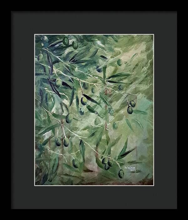 Olive Tears - Framed Print