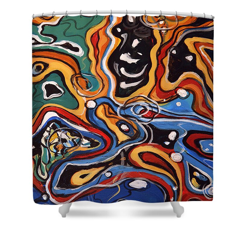 Ripples of Change II - Shower Curtain