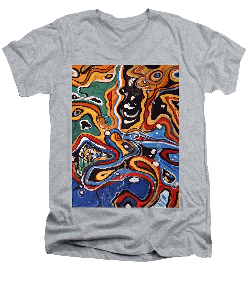 Ripples of Change II - Men's V-Neck T-Shirt