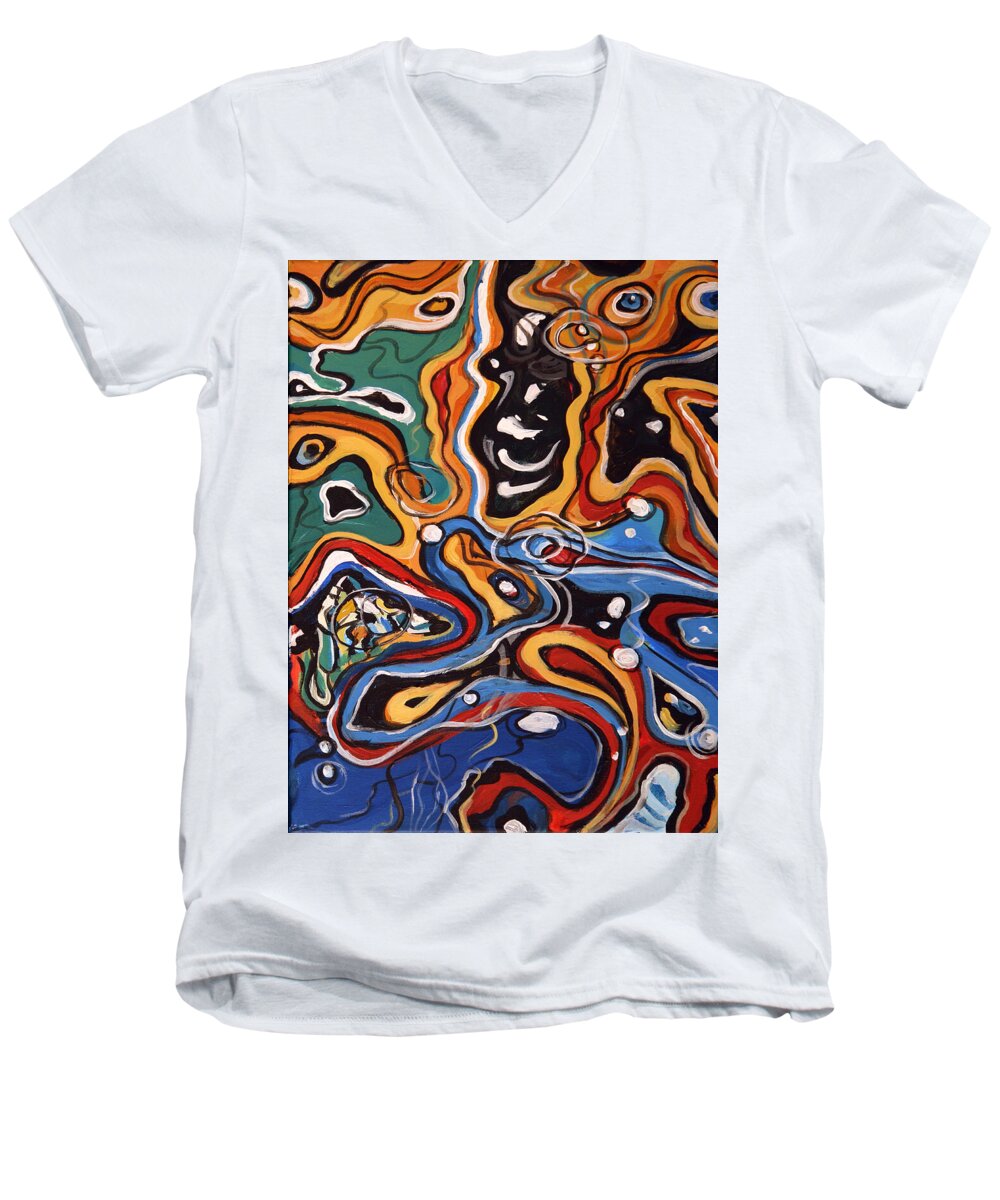 Ripples of Change II - Men's V-Neck T-Shirt