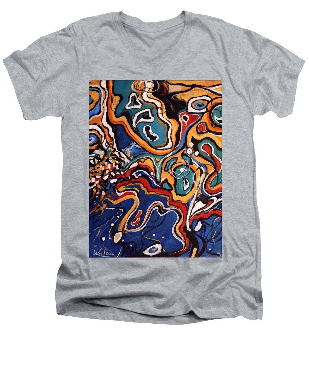 Ripples of Change I  - Men's V-Neck T-Shirt