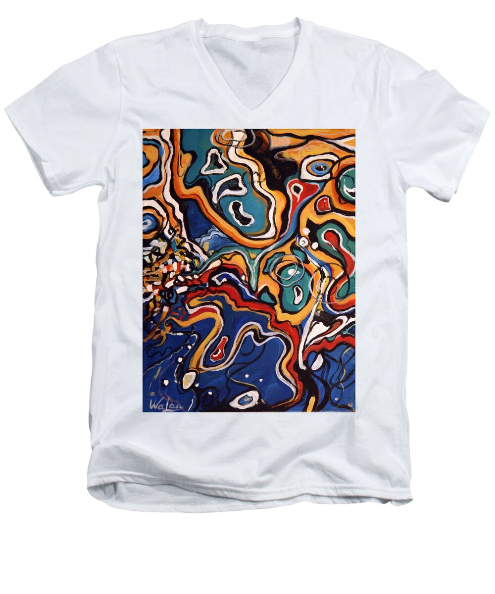 Ripples of Change I  - Men's V-Neck T-Shirt
