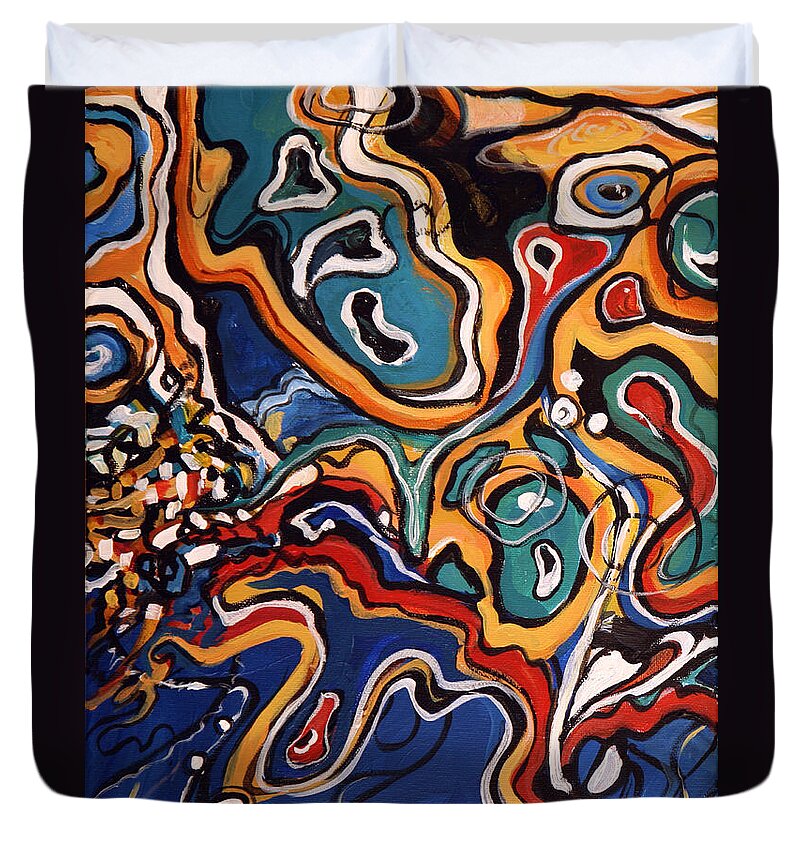 Ripples of Change I - Duvet Cover