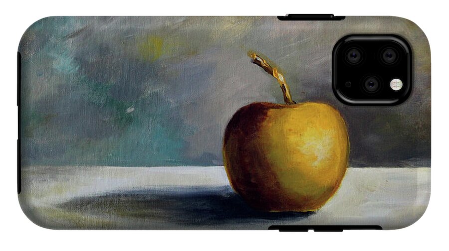 Solitary Golden Apple - Phone Case