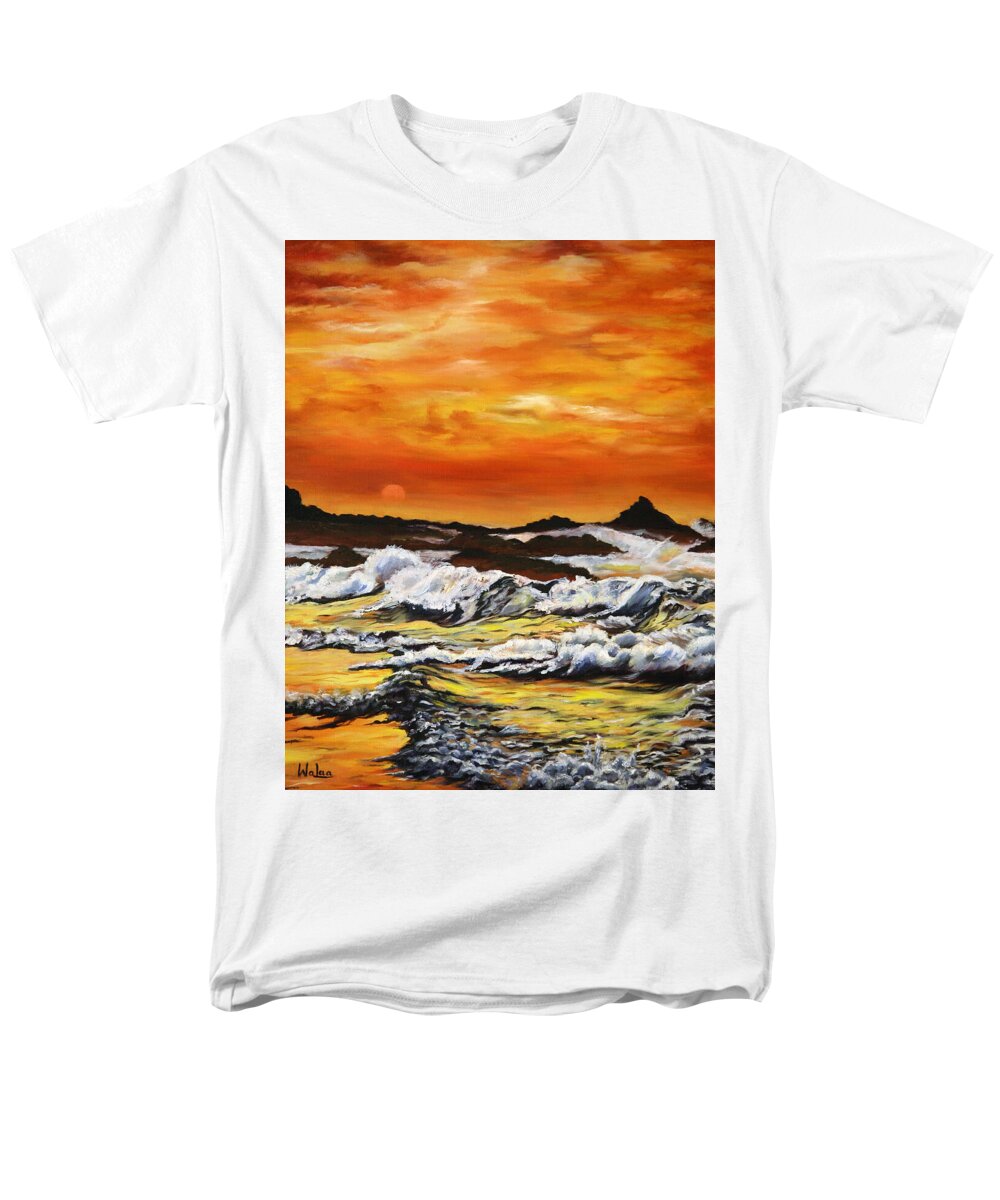 Golden Waves at Sunset - Men's T-Shirt (Regular Fit)