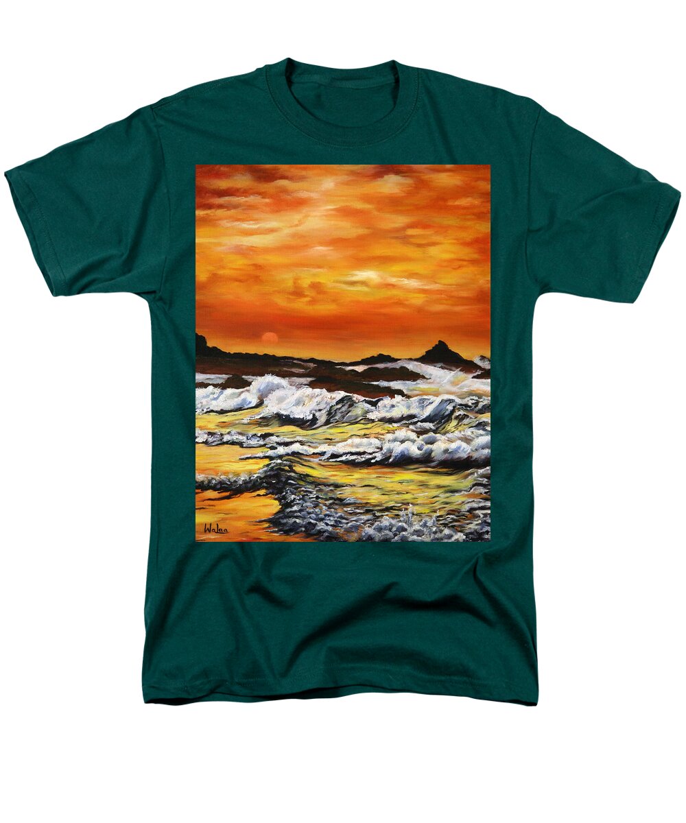 Golden Waves at Sunset - Men's T-Shirt (Regular Fit)