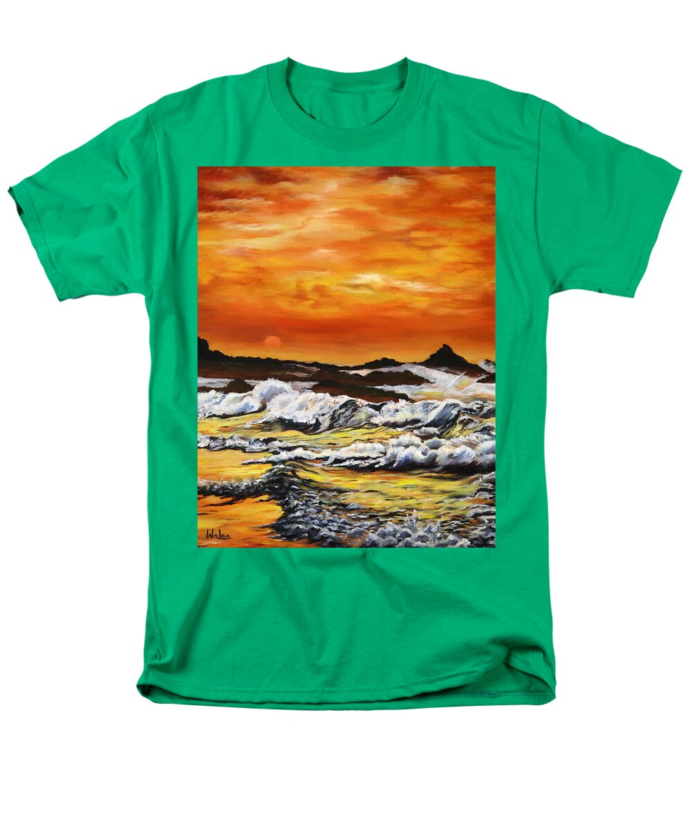 Golden Waves at Sunset - Men's T-Shirt (Regular Fit)