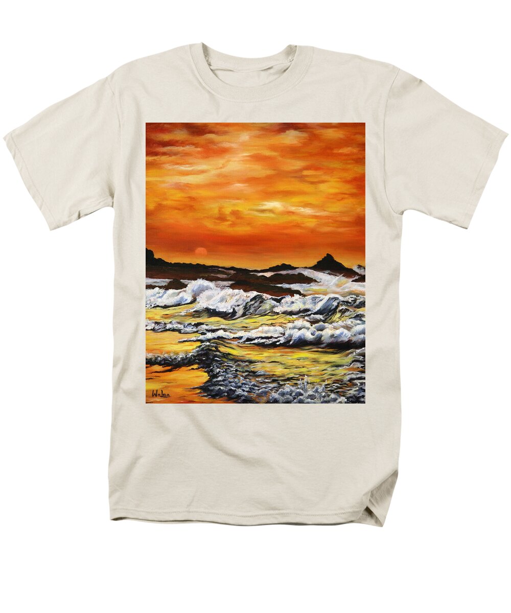 Golden Waves at Sunset - Men's T-Shirt (Regular Fit)