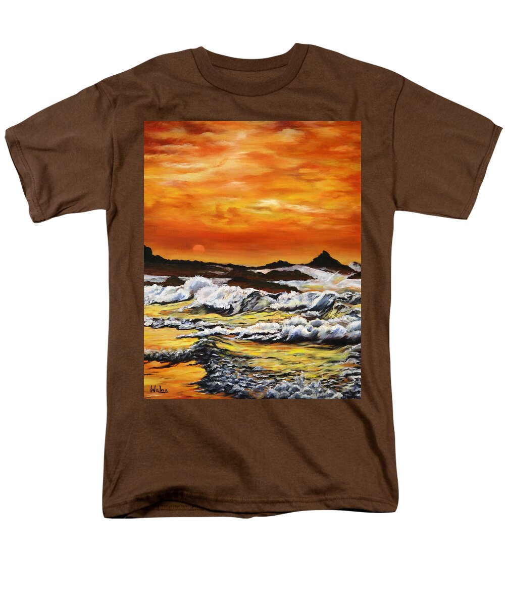 Golden Waves at Sunset - Men's T-Shirt (Regular Fit)