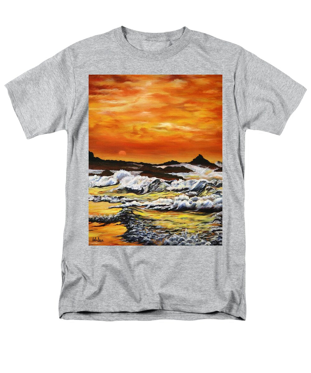 Golden Waves at Sunset - Men's T-Shirt (Regular Fit)