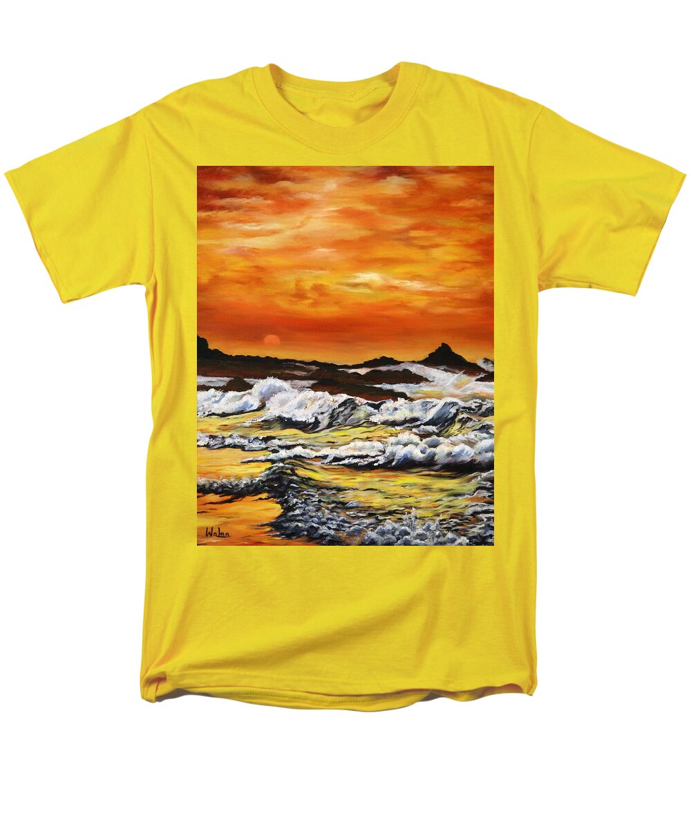 Golden Waves at Sunset - Men's T-Shirt (Regular Fit)