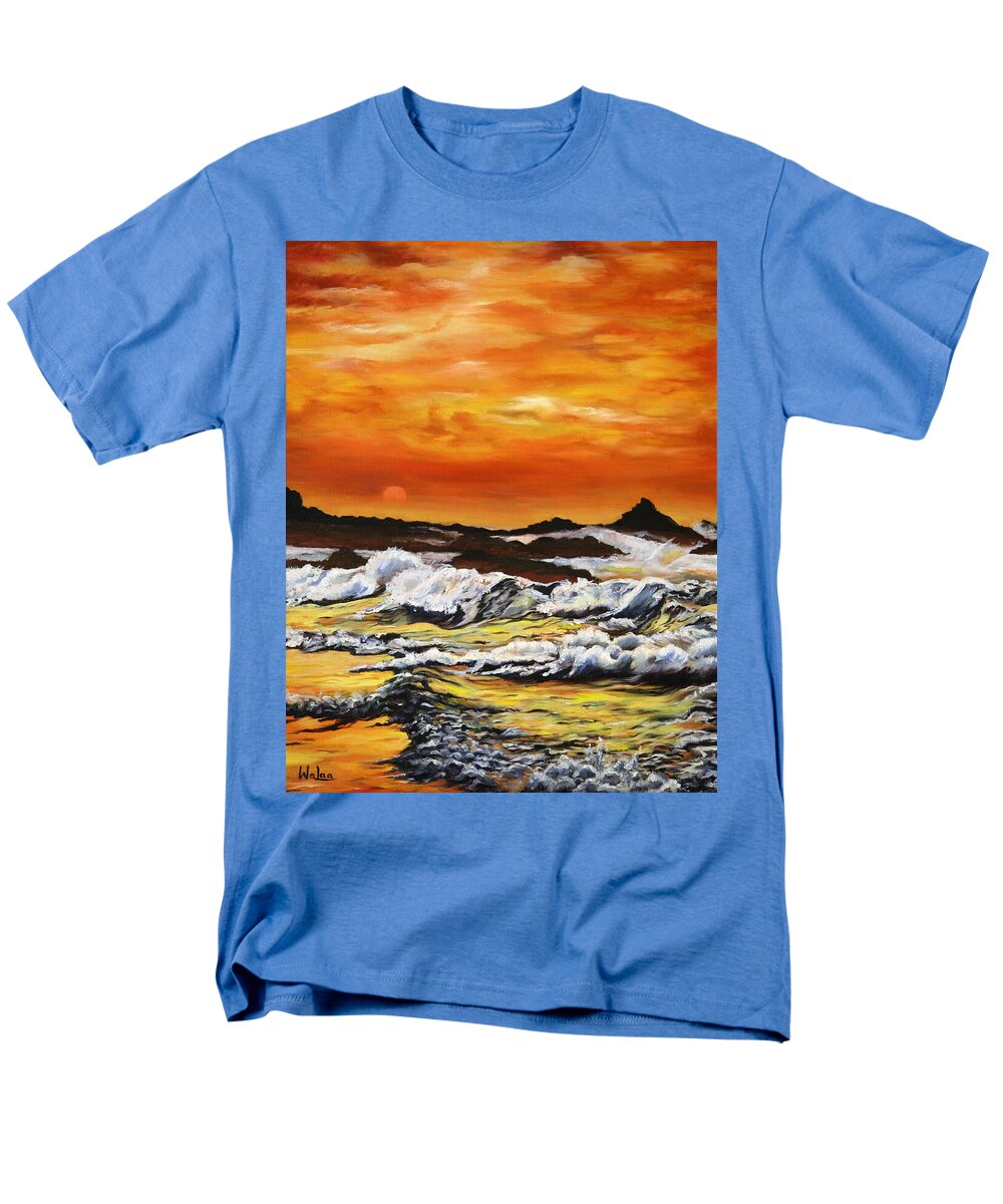 Golden Waves at Sunset - Men's T-Shirt (Regular Fit)