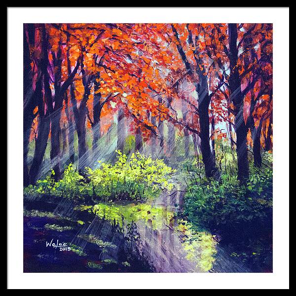 When Light Sneaks - Framed Print