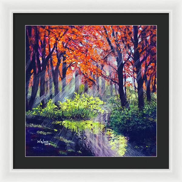 When Light Sneaks - Framed Print