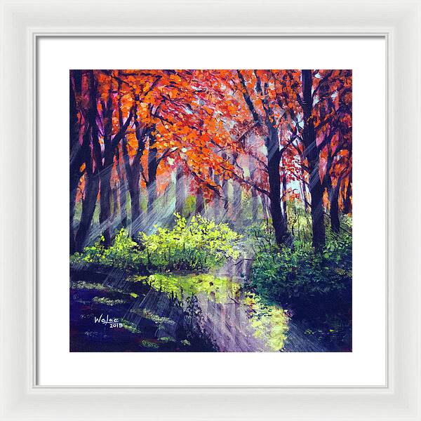 When Light Sneaks - Framed Print