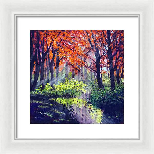 When Light Sneaks - Framed Print