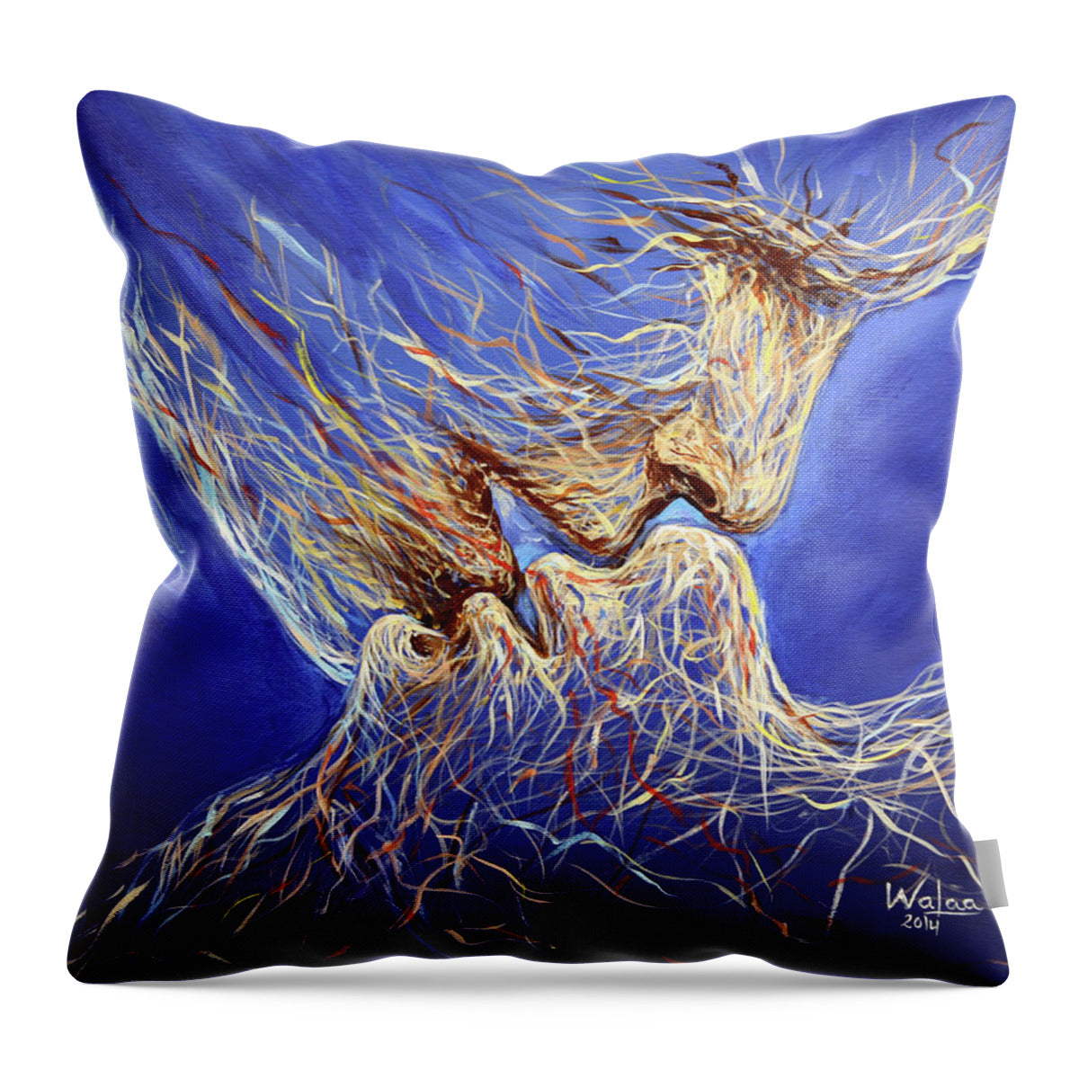 Embrace of Souls 1 - Throw Pillow