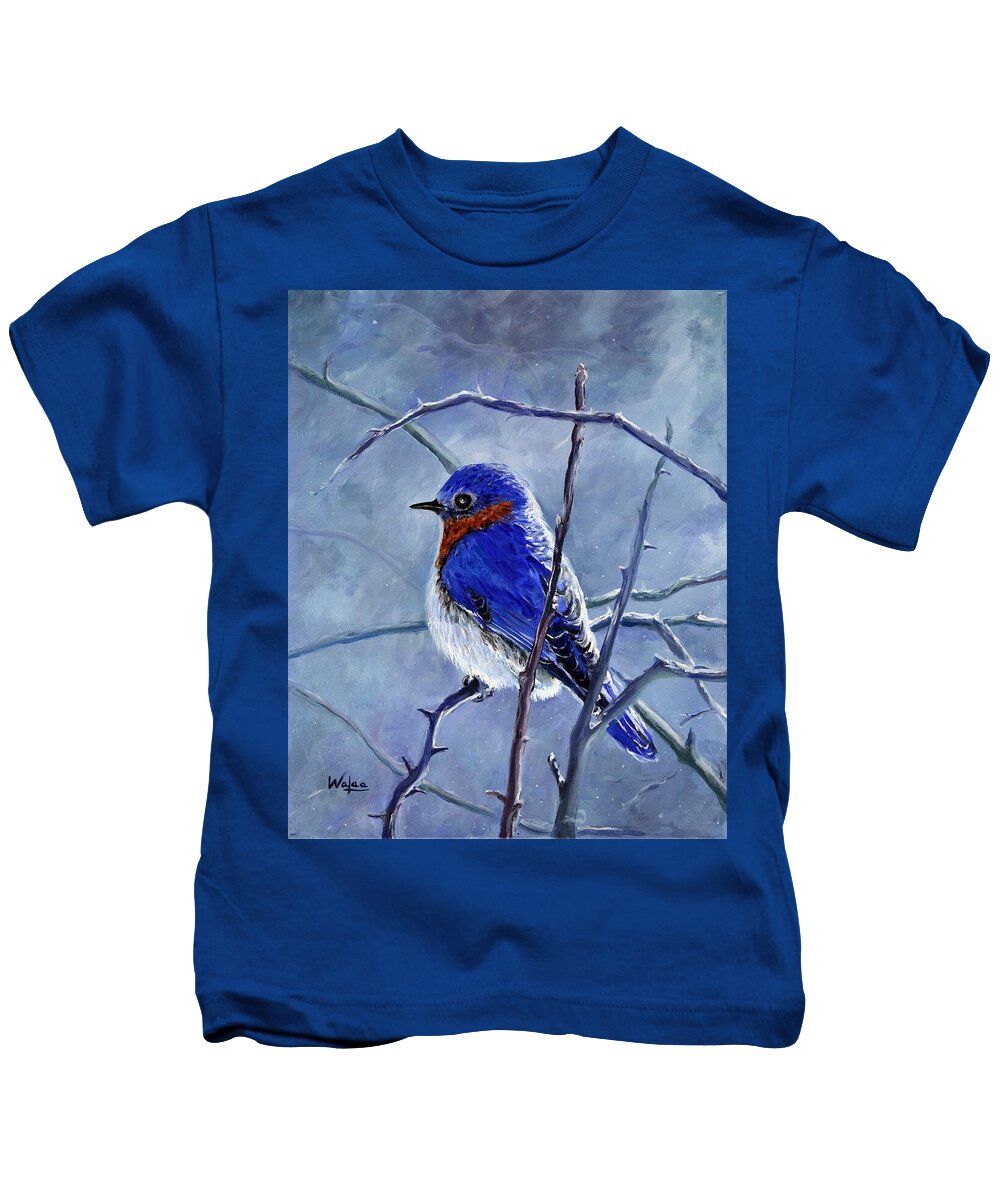 Alone In The Snow Storm - Kids T-Shirt