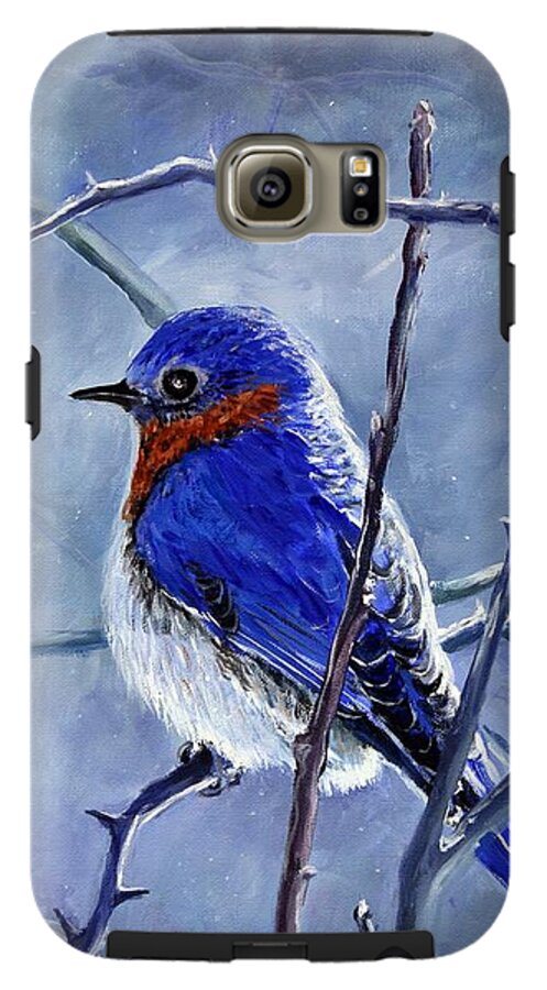 Alone In The Snow Storm - Phone Case