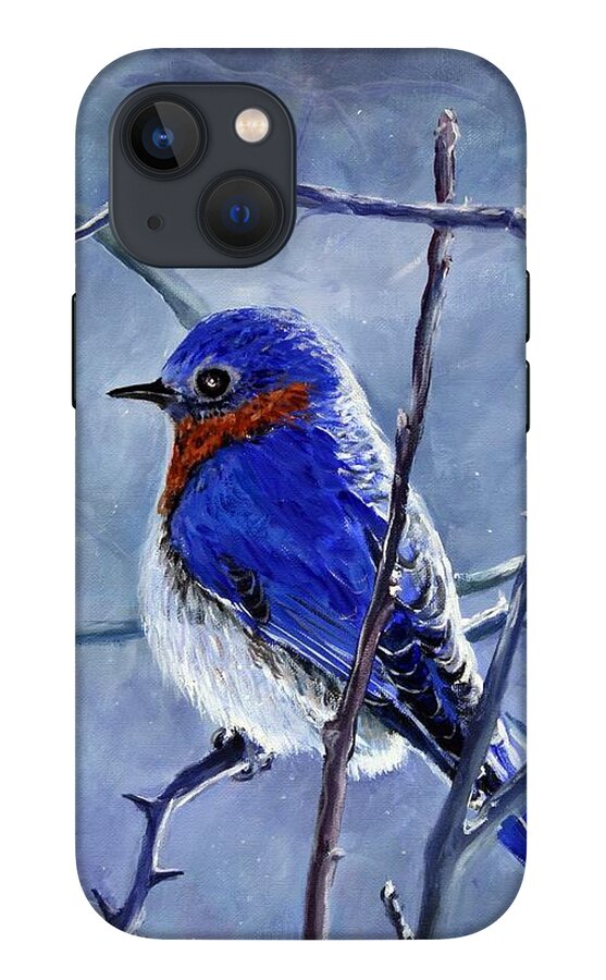 Alone In The Snow Storm - Phone Case