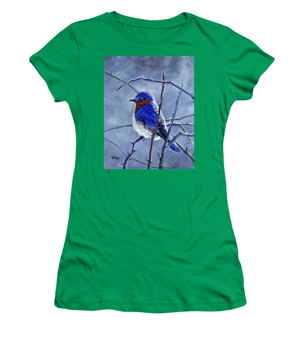 Alone In The Snow Storm - Women's T-Shirt