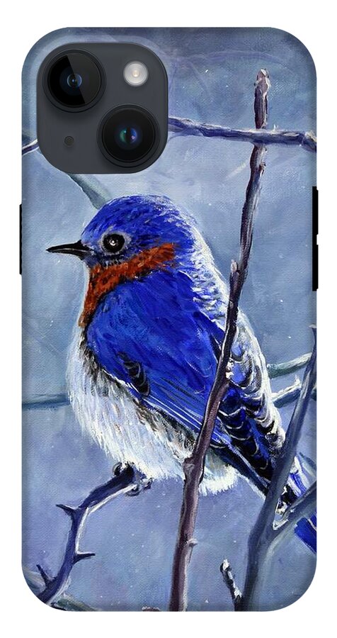 Alone In The Snow Storm - Phone Case