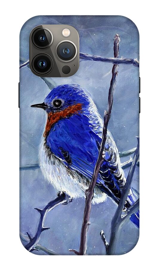 Alone In The Snow Storm - Phone Case