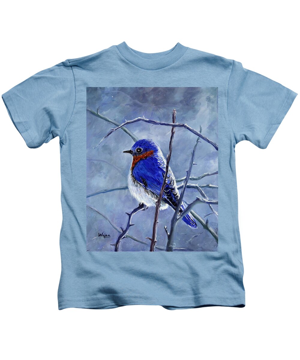 Alone In The Snow Storm - Kids T-Shirt