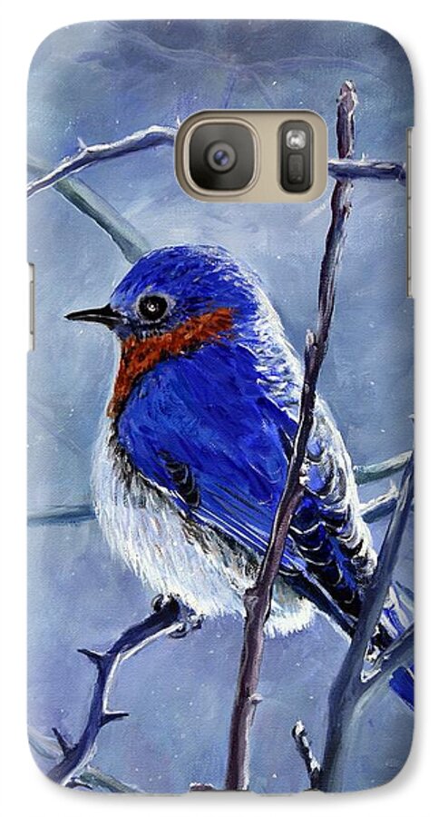 Alone In The Snow Storm - Phone Case