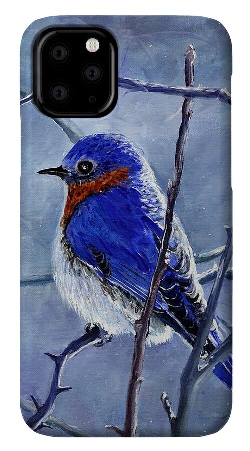 Alone In The Snow Storm - Phone Case