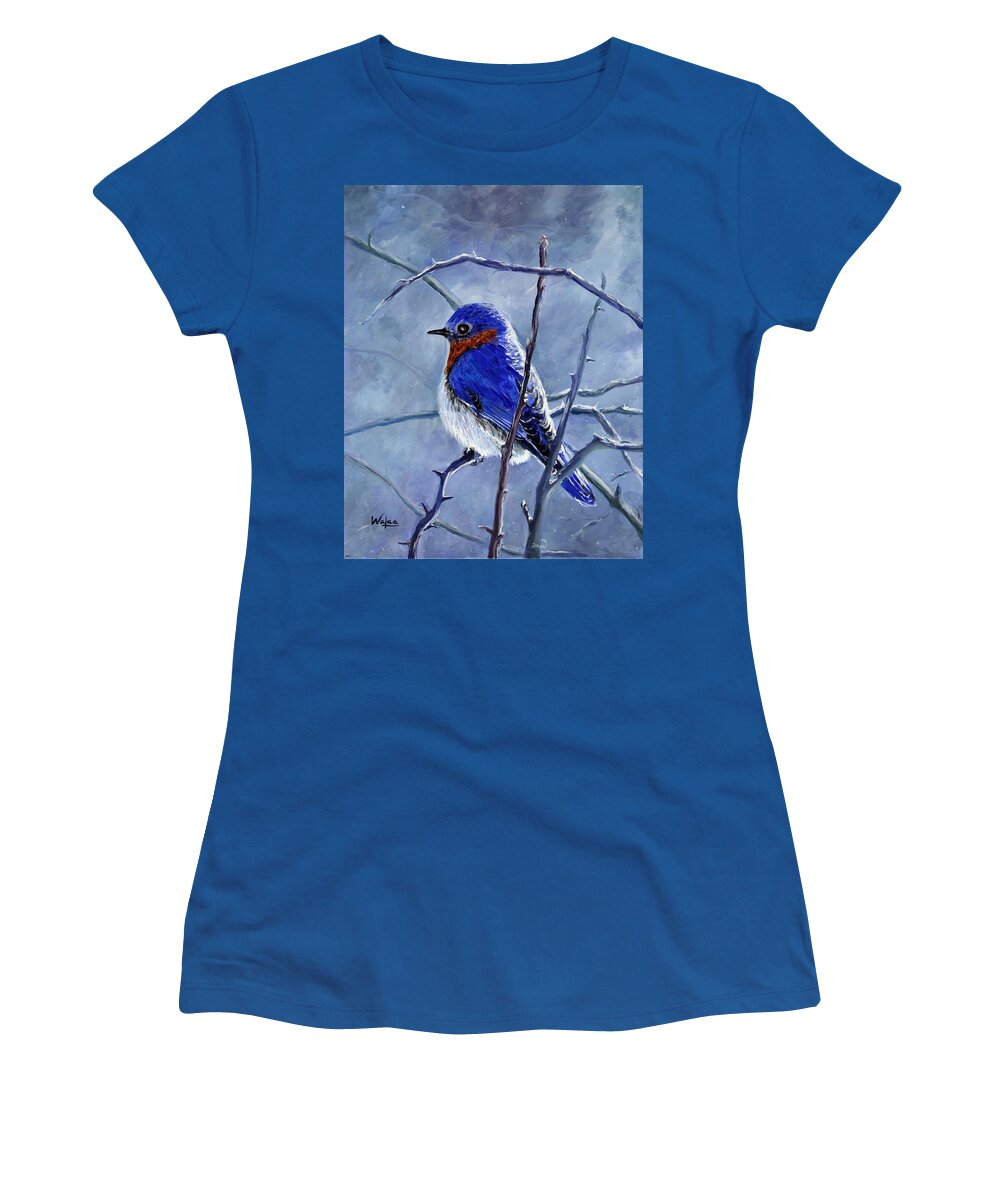 Alone In The Snow Storm - Women's T-Shirt