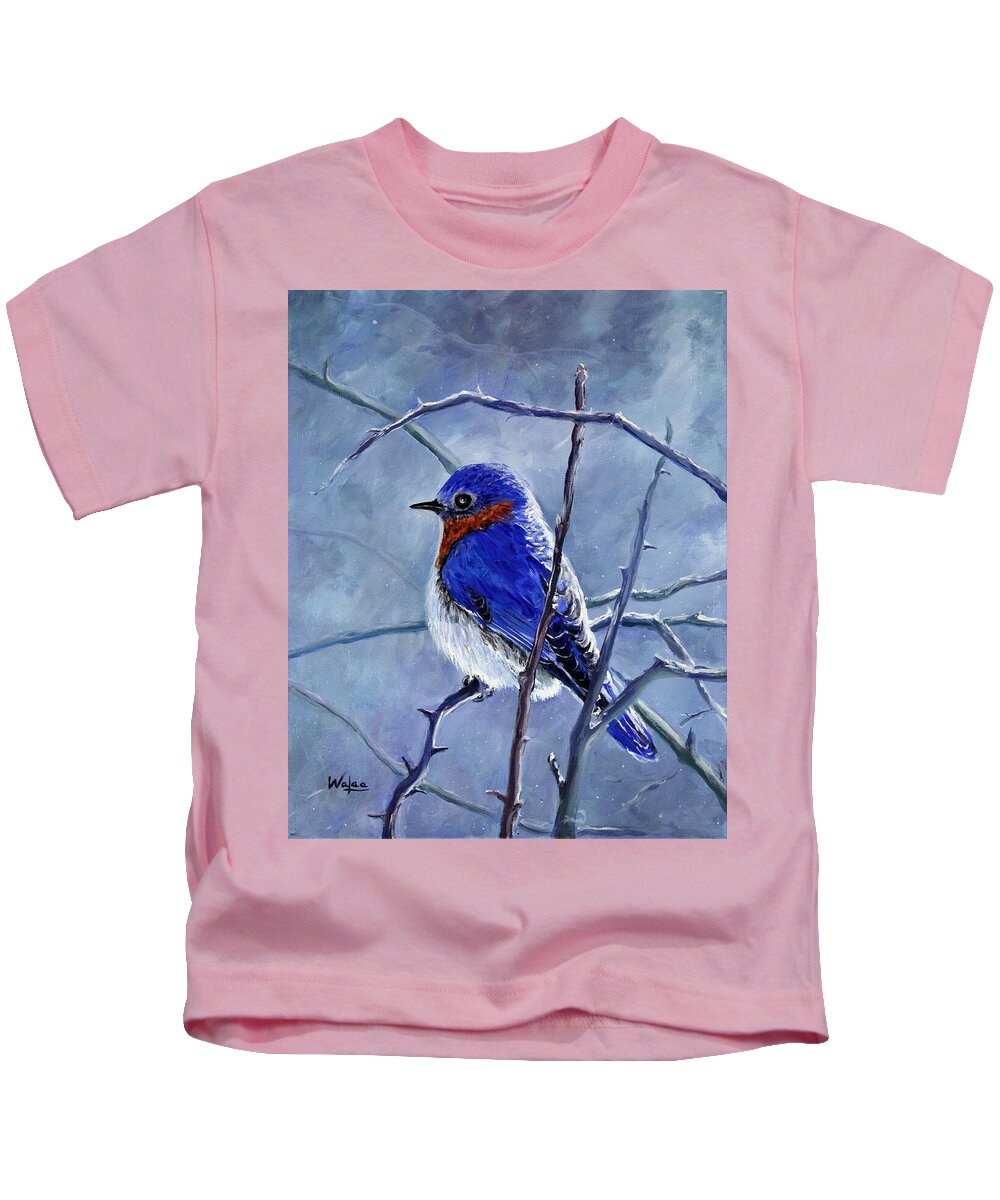 Alone In The Snow Storm - Kids T-Shirt