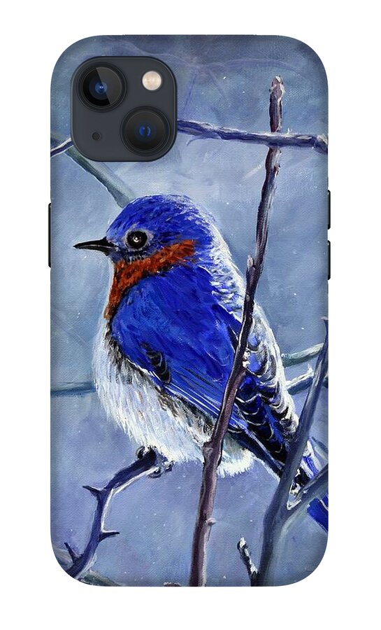 Alone In The Snow Storm - Phone Case