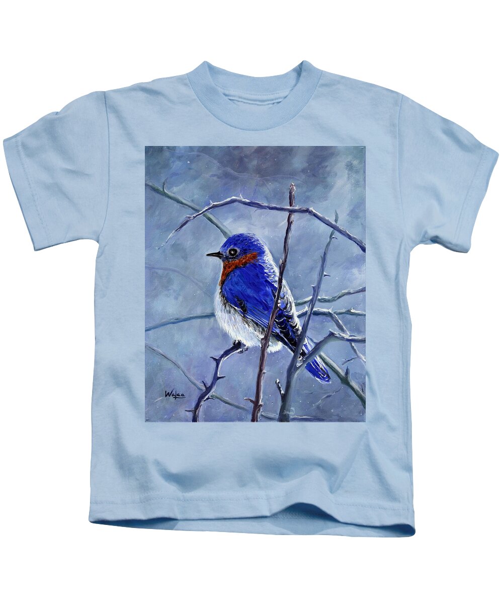 Alone In The Snow Storm - Kids T-Shirt