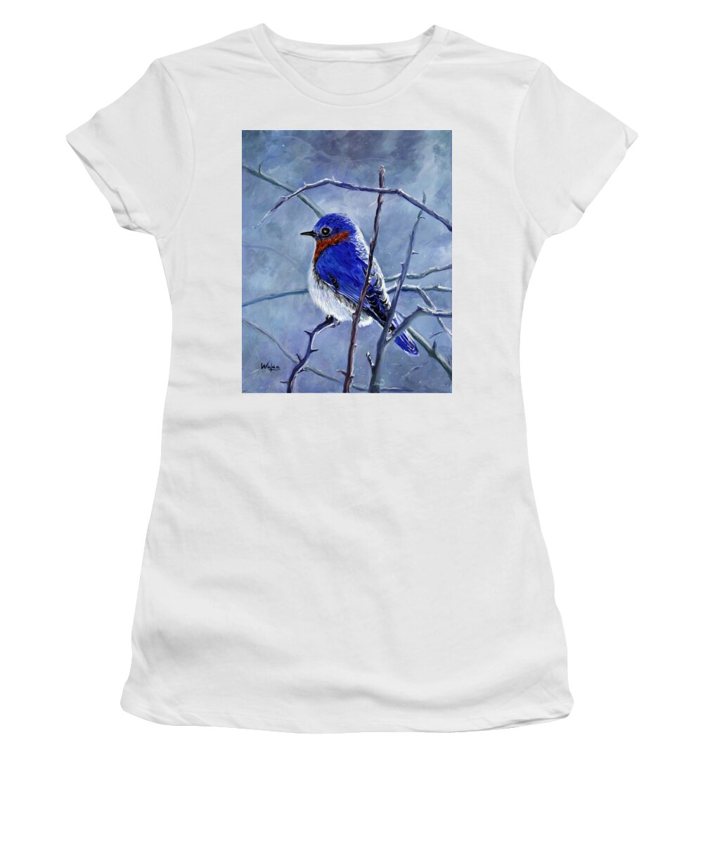 Alone In The Snow Storm - Women's T-Shirt