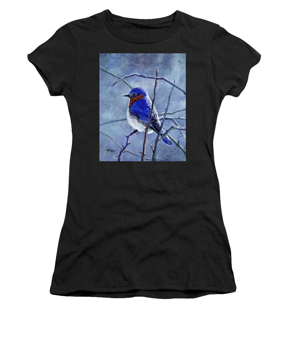 Alone In The Snow Storm - Women's T-Shirt