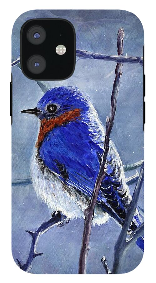 Alone In The Snow Storm - Phone Case