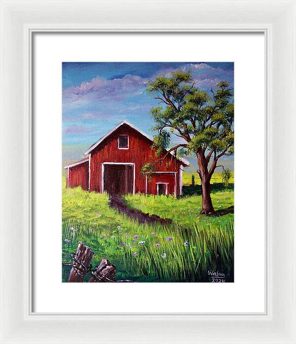 Barnfield - Framed Print