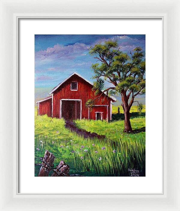 Barnfield - Framed Print