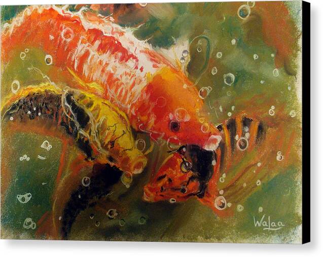 Dance of the Koi - Canvas Print