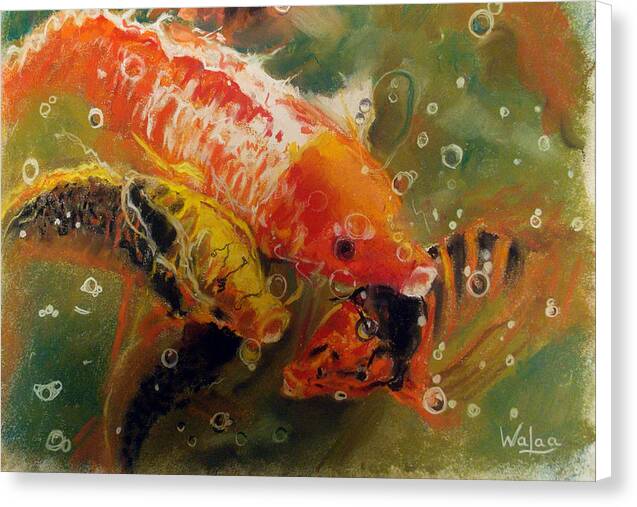 Dance of the Koi - Canvas Print