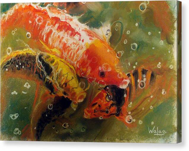 Dance of the Koi - Canvas Print