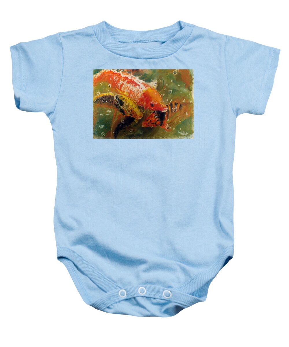 Dance of the Koi - Baby Onesie