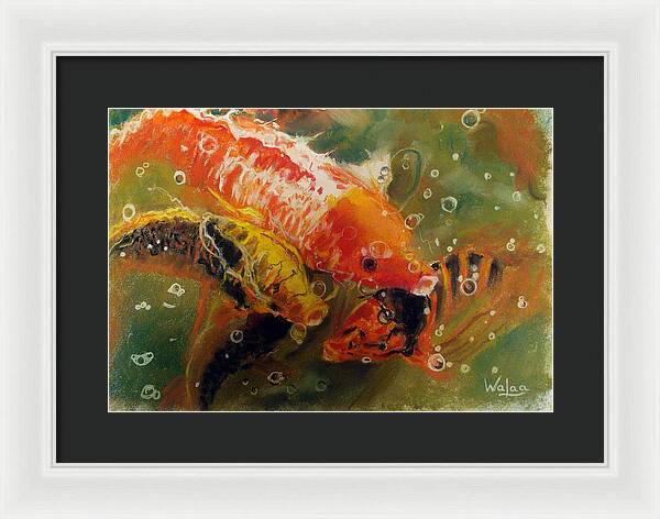 Dance of the Koi - Framed Print